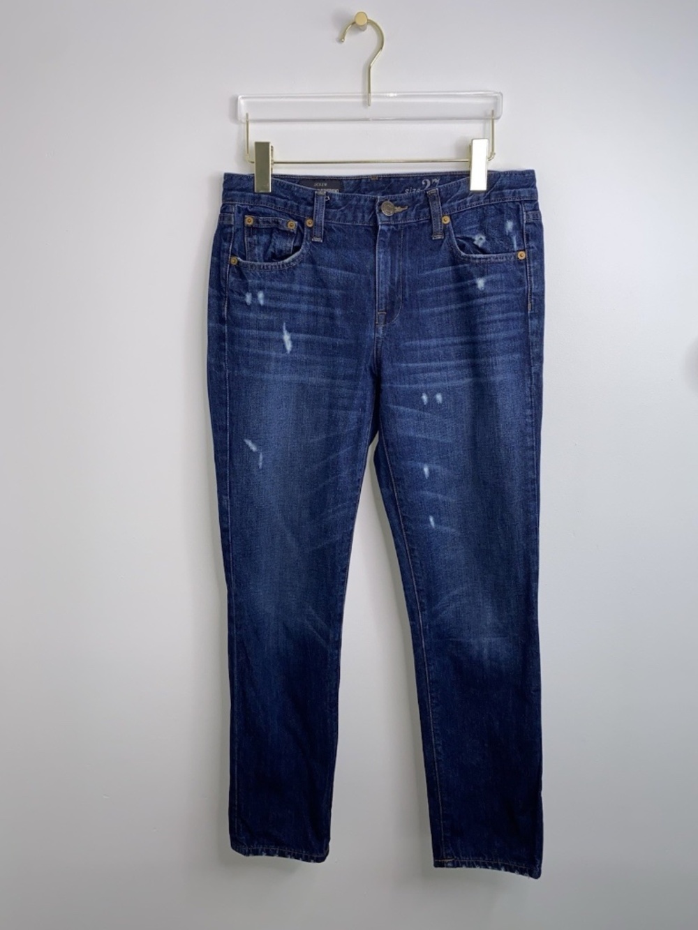 J.CREW Women's Jeans Blue Size 27 Broken In Boyfriend Denim 100% Cotton